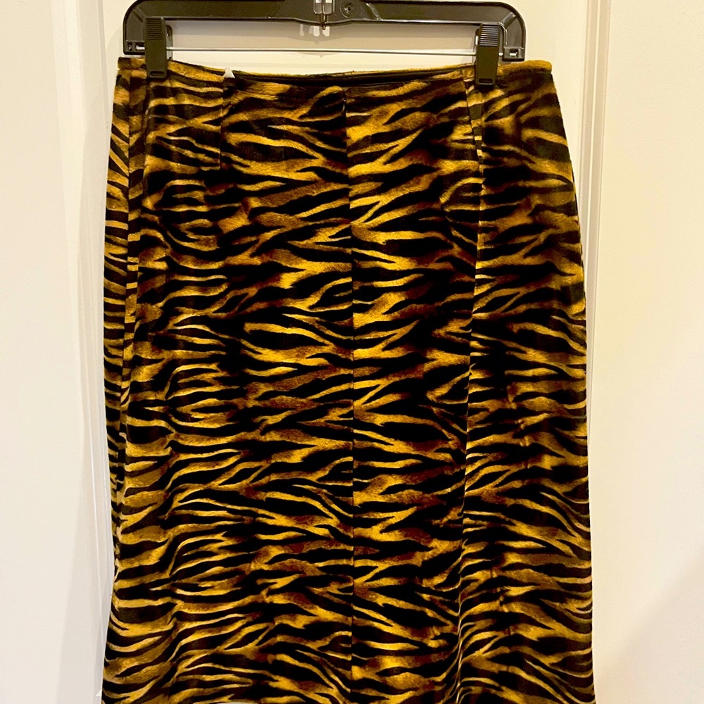 Tiger print skirt from foxes in New York